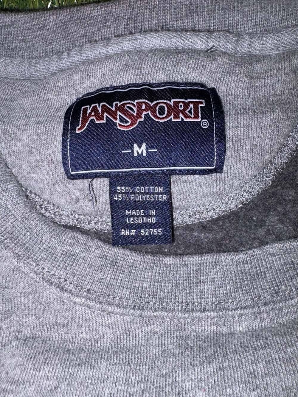 Vintage JanSport Michigan State University MSU Crewneck Sweatshirt Grey Size M - Picture 4 of 4